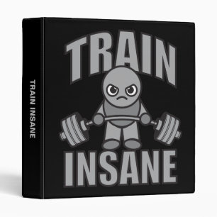 TRAIN INSANE - Workout Cartoon Anime Motivational Binder