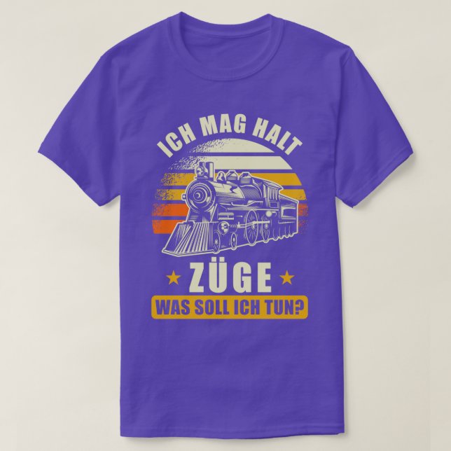 Train Ironbahner Gift Saying Funny T-Shirt (Design Front)