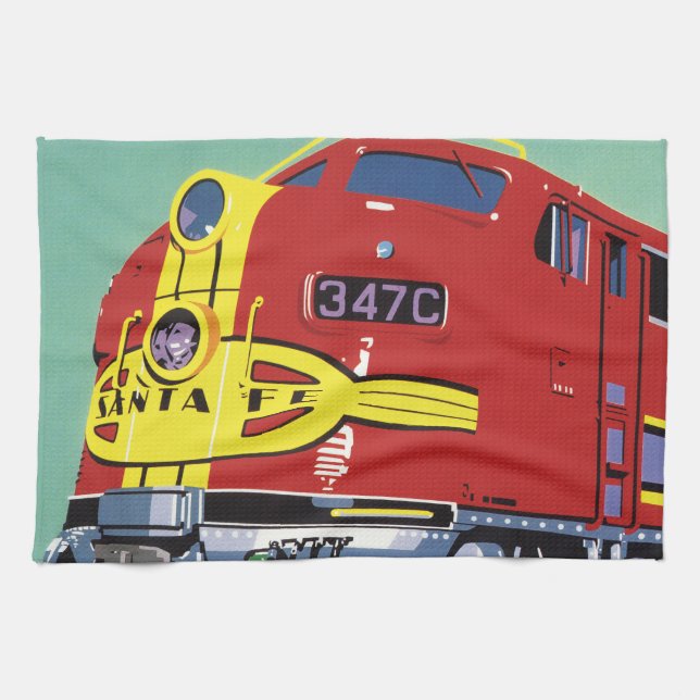 Train Kitchen Towel (Horizontal)