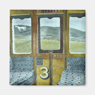 Train Landscape (by Eric Ravilious) Magnet