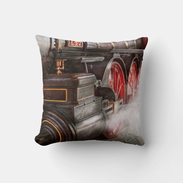 Train - Let off some steam Throw Pillow (Front)