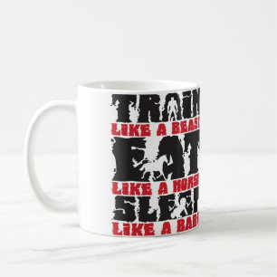 Train Like A Beast - Gym and Fitness Motivation Coffee Mug