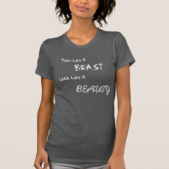 Train like a beast gym racerback vest T-Shirt