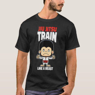 Train Like A Beast Jiu Jitsu Bjj Grappling Mma Gor T-Shirt