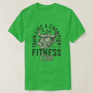 Train like a Champion Style Vintage Bull T-Shirt