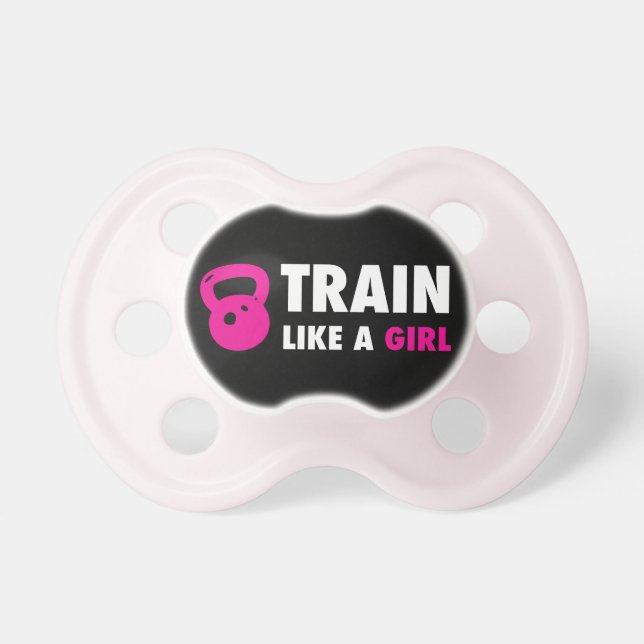 Train Like A Girl With Kettlebell Pacifier (Front)
