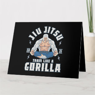 Train like a Gorilla BJJ Brazilian Jiu Jitsu Card