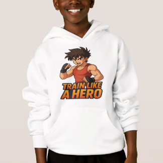 Train Like a Hero Fitness Illustration T-Shirt