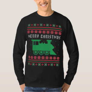 Train Locomotive Ugly Christmas Sweater