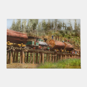 Train - Logging - The morning dump 1890 Doormat