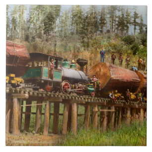 Train - Logging - The morning dump 1890 Tile
