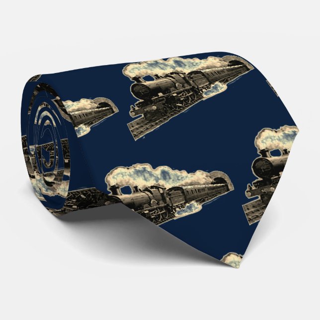Train Lover Tie (Rolled)