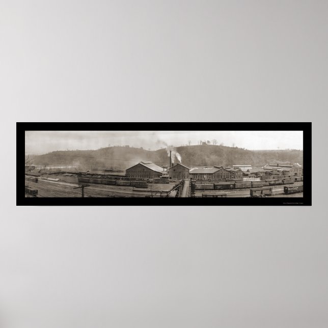 Train Lynchburg VA Photo 1909 Poster (Front)