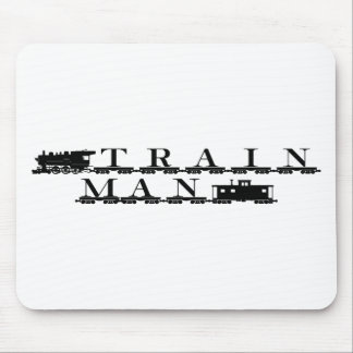 Train man model railroading mouse pad