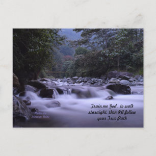 Train Me God to Walk Carte postale Psaume 86
