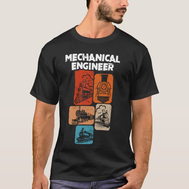 Train Mechanical Engineer Railroad Engineer Job Ti T-Shirt (Front)