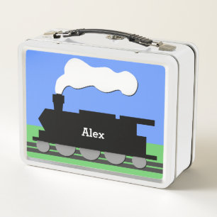 train metal lunch box