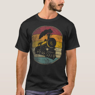 Train Model Locomotive Gift Shirt Retro Style Vint