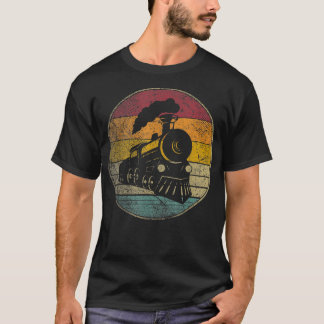 Train Model Locomotive Gift Shirt Retro Style Vint