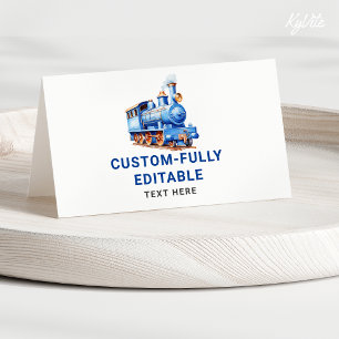 Train modifiable Anniversaire Carte de tente alime