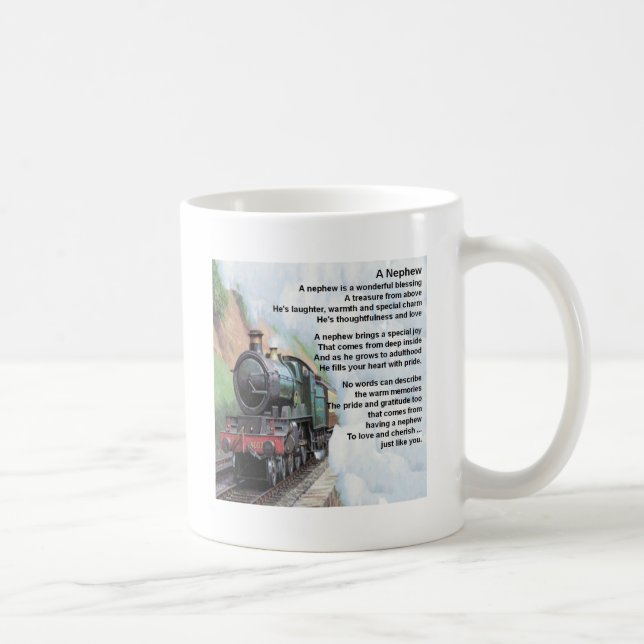 Train - Nephew Poem Coffee Mug (Right)