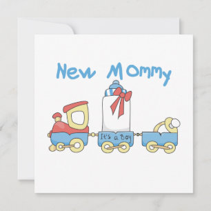 Train New Mommy It's a Boy Gifts Announcement