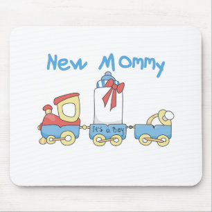 Train New Mommy of Boy tshirts and Gifts Mouse Pad