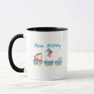 Train New Mommy of Boy tshirts and Gifts Mug