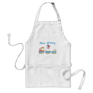 Train New Mommy of Boy tshirts and Gifts Standard Apron