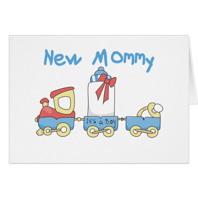 Train New Mommy of Boy tshirts et cadeaux (Devant horizontal)