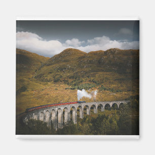 Train on a Glenfinnan Viaduct, Scotland Magnet