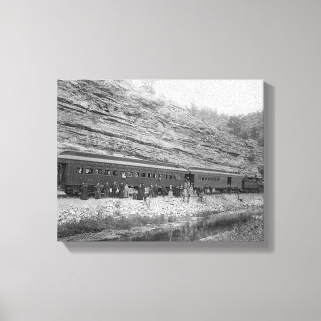 Train on the Burlington and Missouri Canvas Print (Front)