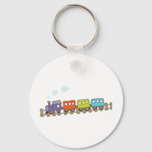 Train on Track Keychain