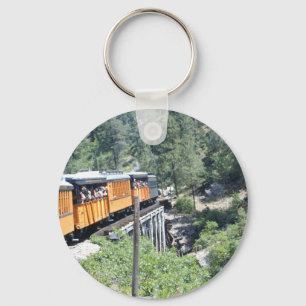 Train on tressle keychain