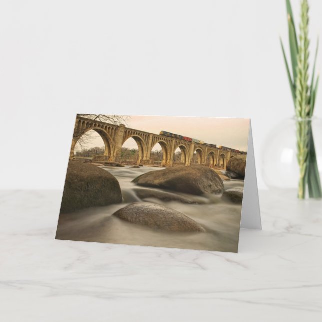 Train over James River Card (Front)