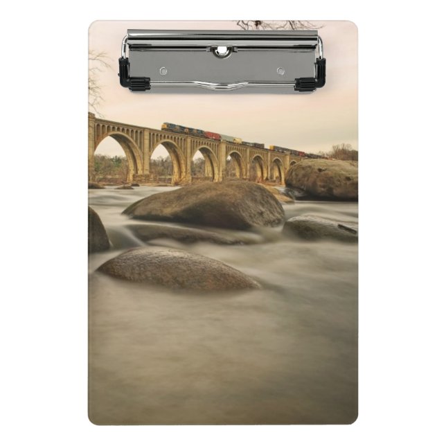 Train over James River Mini Clipboard (Front)