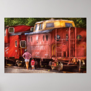 Train - Pennsylvania, Northern Region Caboose, 477 Poster