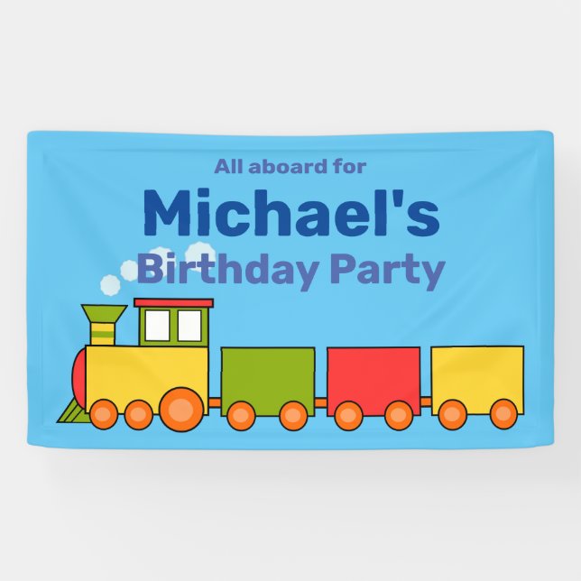 Train Personalized  Banner (Horizontal)