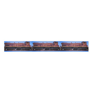 Train Photo Grosgrain Ribbon