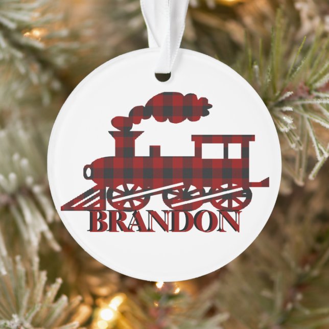 Train plaid personnalisé (Arbre)