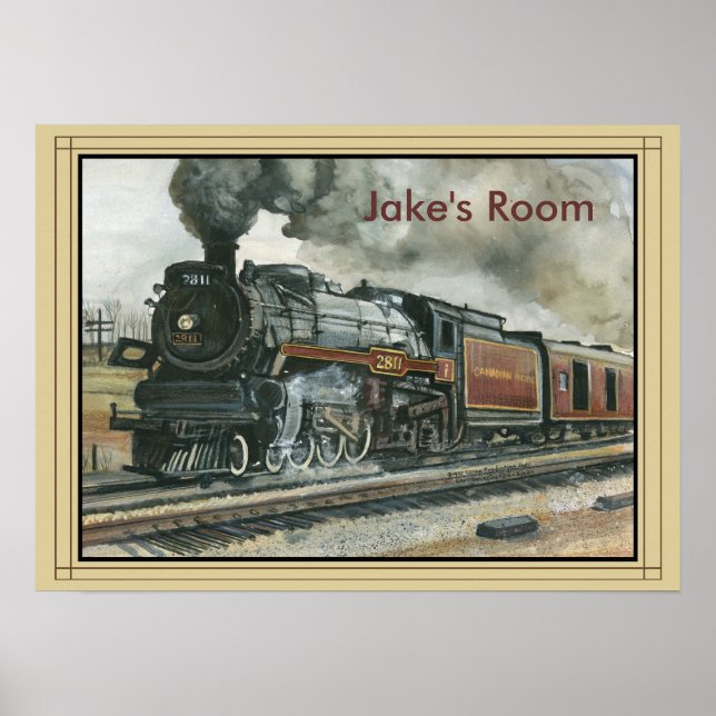 Train Poster with Border (Front)