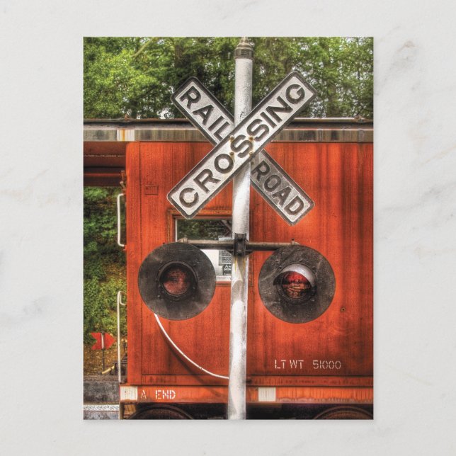 Train - RailRoad Crossing Postcard (Front)