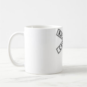Train Railroad Crossing Sign Premium  Coffee Mug