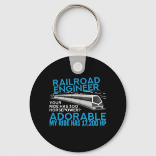 Train - Railroad Engineer Keychain