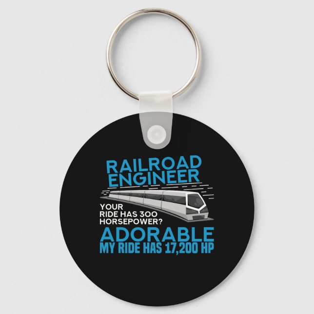 Train - Railroad Engineer Keychain (Front)