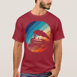 Train Railroad Vintage Retro Locomotive Old T-Shirt