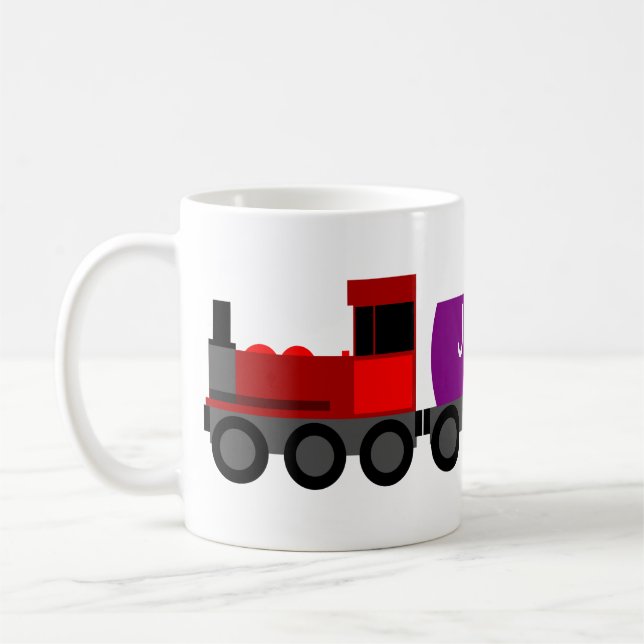 Train red coffee mug (Left)