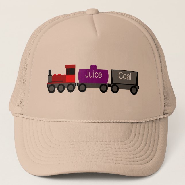 Train red trucker hat (Front)