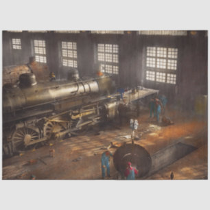 Train - Repair - Third door on the right 1942 Tissue Paper