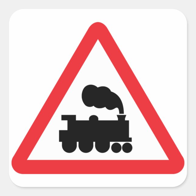 Train Road Sign Stickers (Front)